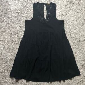 Rebecca minkoff black eyelet coverup dress